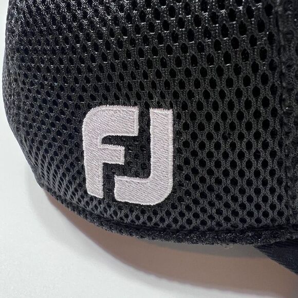 Titleist FJ FootJoy Tour Elite Troy Fit Hat Medium-Large Black Mesh Back - Picture 7 of 8